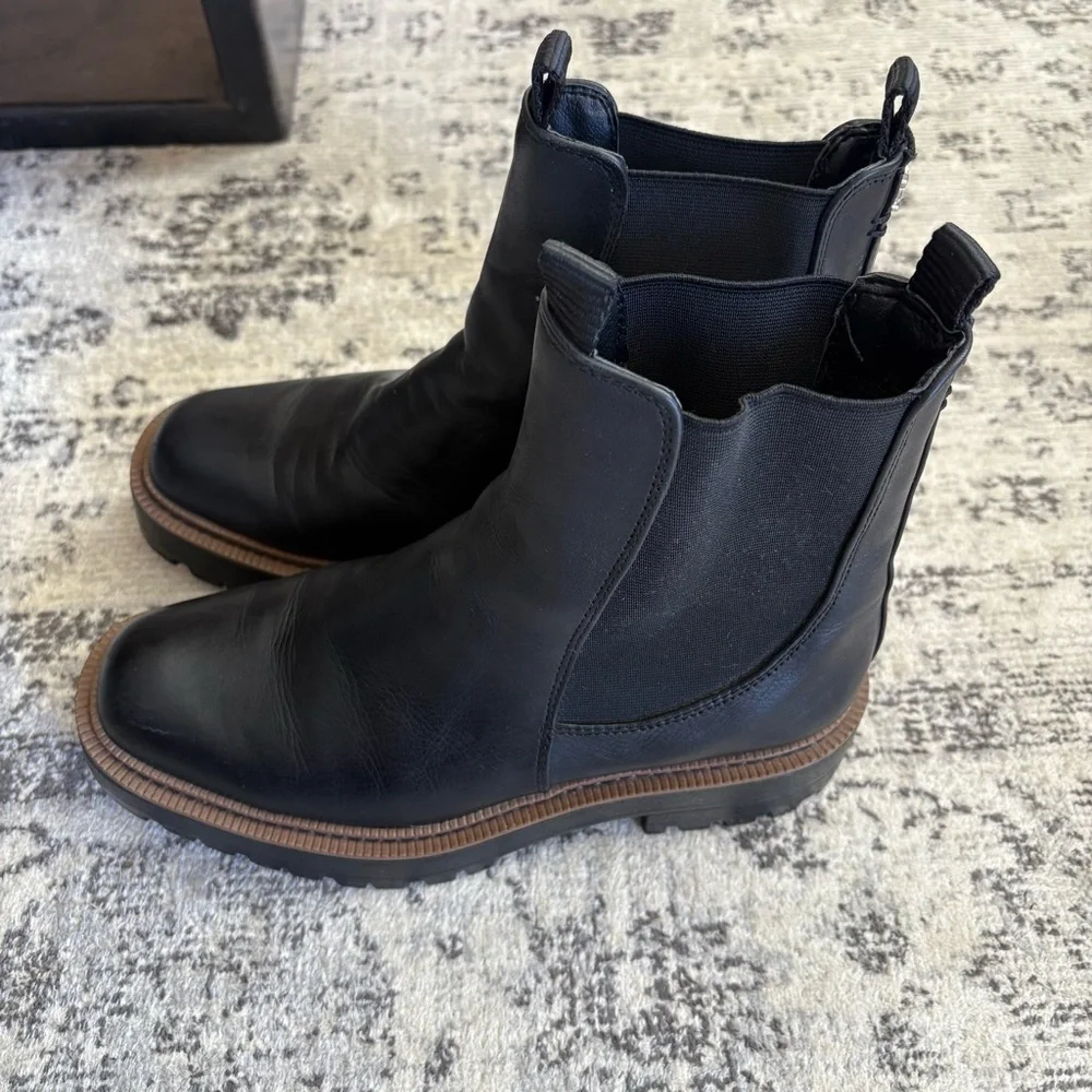 Sam Edelman Laguna Black Leather Chelsea Boots - Picture 6 of 6